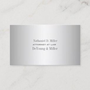 PixDezines faux silver/DIY typsnitt+färg Visitkort