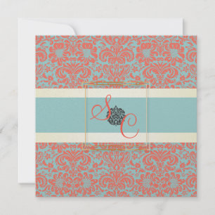 PixDezines Fidora Seafoam+Vintage Inbjudningar