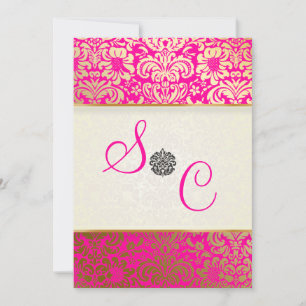 PixDezines Fidora Vintage Damask Inbjudningar