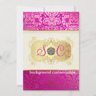 PixDezines Fidora Vintage Damask Inbjudningar