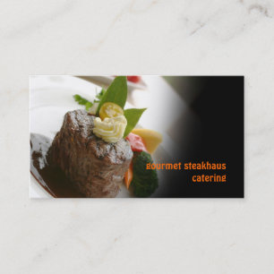 PixDezines Filet Mignon, catering Visitkort
