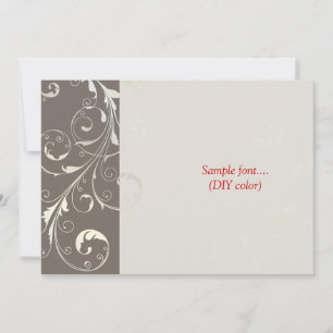 PixDezines-filigree-snurrar/diy färg Inbjudningar