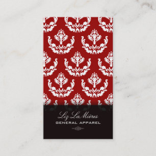 PixDezines firenze Damask/dyy-bakgrund färg Visitkort