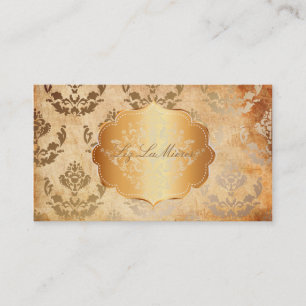 PixDezines firenze damask/faux parchment Visitkort