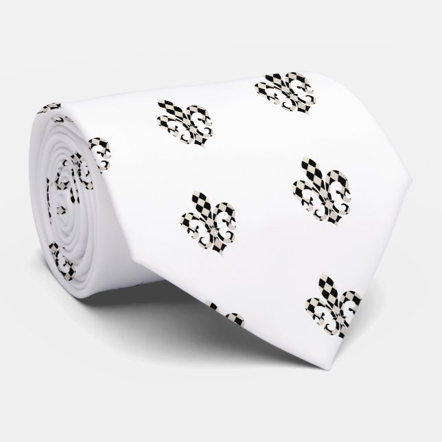 PixDezines Fleur de lis/DIY-bakgrund färg Slips (Rullad)