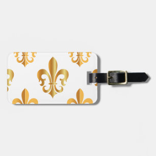 PixDezines fleur de lis/faux guld/DIY-bakgrund Bagagebricka