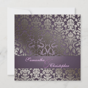 PixDezines flora Damask/dyy bakgrund Inbjudningar