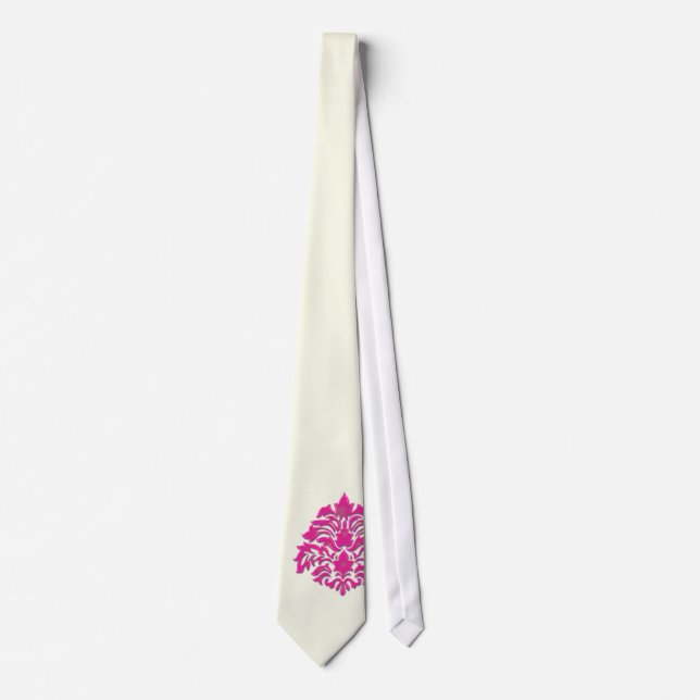 PixDezines Florentius Damas/Creme/Gör-det-själv Slips (Framsida)