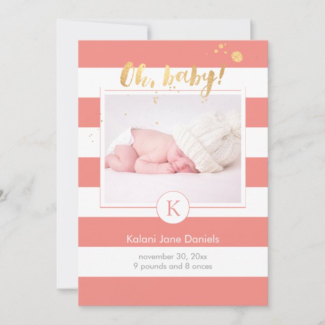 PixDezines-födelsemeddelande/DIYcolor rand Meddelande (Framsida)