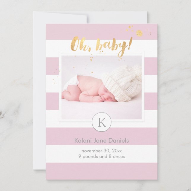 PixDezines-födelsemeddelande/DIYcolor rand Meddelande (Framsida)