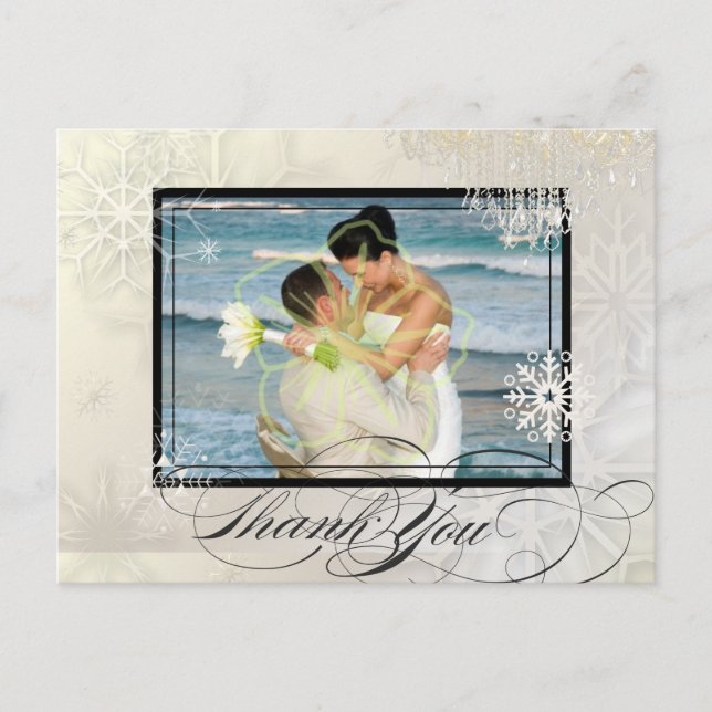 PixDezines-fototext snöflingor+chandelier/diy-text Vykort (Framsida)