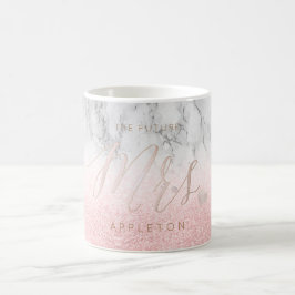 PixDezines Future Mrs/ Rosa/Modern Script Kaffemugg