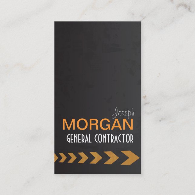 PixDezines General-entreprenör Visitkort (Framsida)