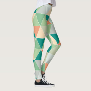PixDezines Geometric/Triangles/Neon Färg Leggings