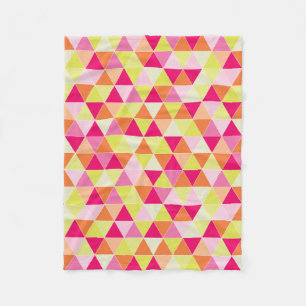 PixDezines geometrisk/justerbar/citrus Fleecefilt
