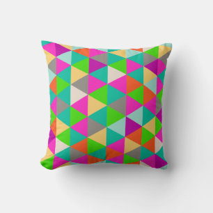 PixDezines geometriska/neonfärger Kudde