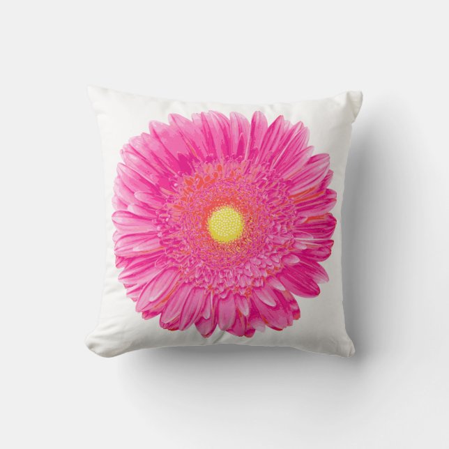 PixDezines gerbera-daisy/dyy-bakgrund Kudde (Framsida)