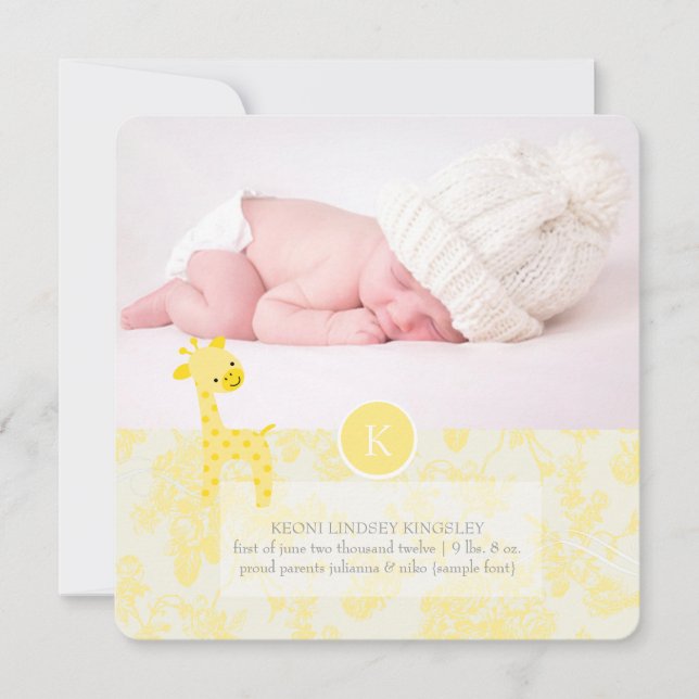 PixDezines giraffe+toile Meddelande (Framsida)