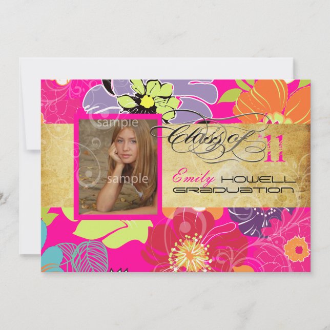 PixDezines Glada 2011 Examen Inbjudningar (Framsida)