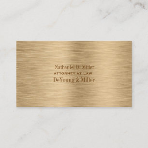 PixDezines goldtone borstat steel/DIY Visitkort