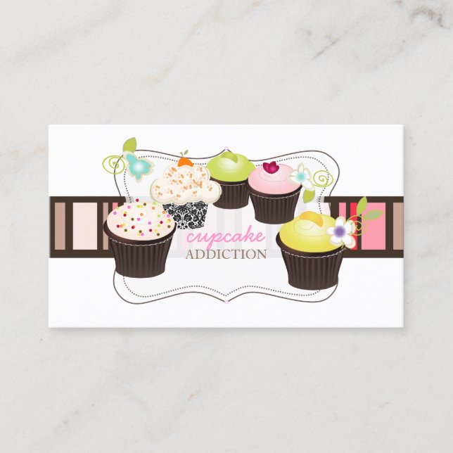 PixDezines gör cupcake själv Visitkort (Framsida)