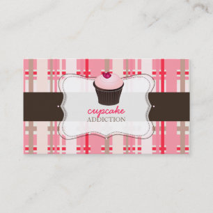 PixDezines gör-det-själv-bakgrund/cupcake+rutor Visitkort