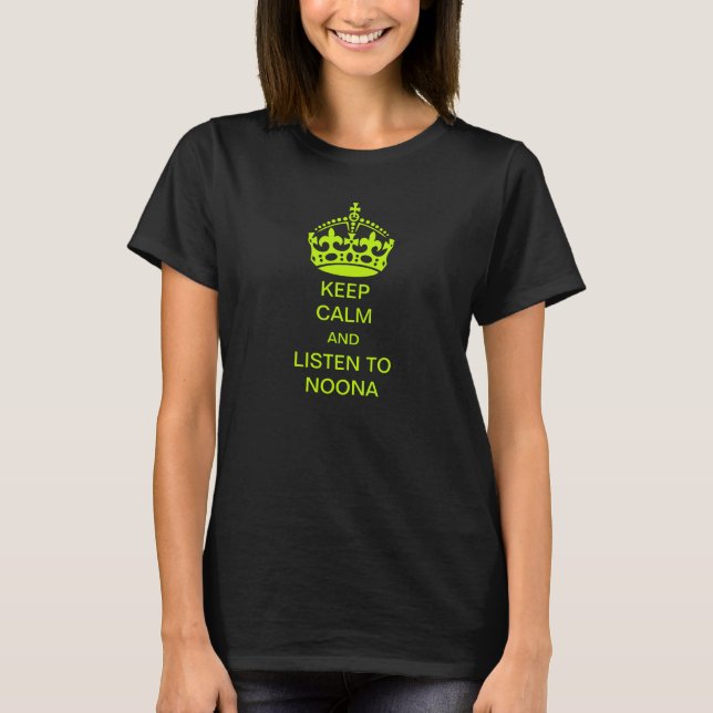 PixDezines gör-det-själv håll dig lugn, lyssna på  Tee Shirt (Framsida)