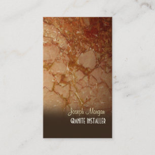 PixDezines Granite, affärskort för stenarbetare Visitkort