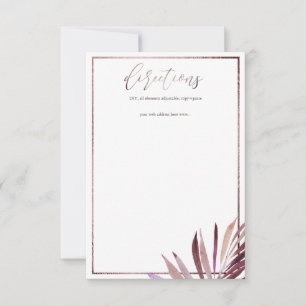PixDezines Greenery Handflatan Fronds Directions OSA Kort