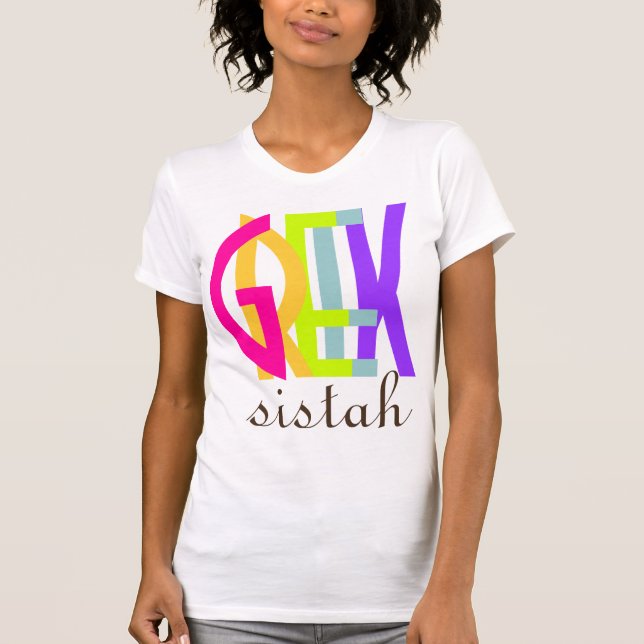 PixDezines grekisk syskon! T-shirt (Framsida)