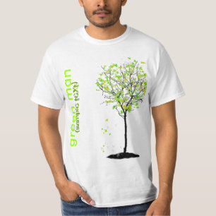 PixDezines Grönt man Tee Shirt