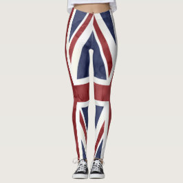 PixDezines GRUNGE UNION JACK Leggings