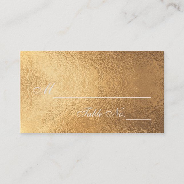 PixDezines Guld/Faux Foil/PlaceCards Placeringskort (Framsida)