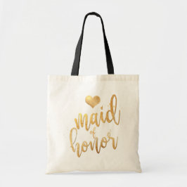 PixDezines Guld Maid of honor/Faux Tygkasse