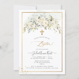 PixDezines H2 Alabaster Ro Baptism Inbjudningar