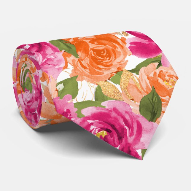 PixDezines H2 Blommor Hetrosa Orange Rosor Slips (Rullad)