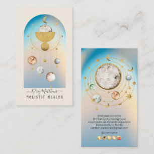 PixDezines H2 Celestial Works Falskt Guld Visitkort
