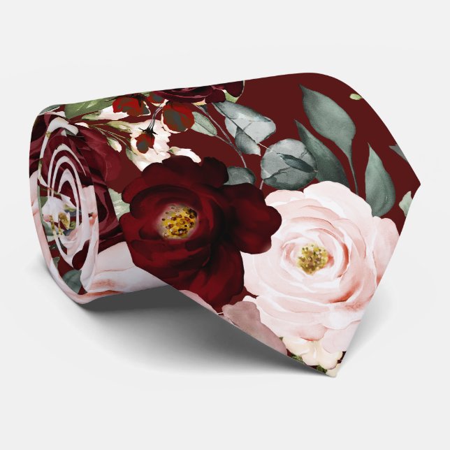 PixDezines H2 Dammt Rosa Rodaktig Burgunderfärgade Slips (Rullad)