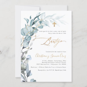 PixDezines H2 Dusty Blue Gum Eucalyptus Dopnamn Inbjudningar