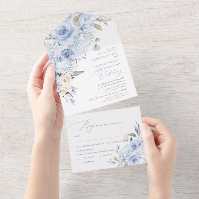 PixDezines H2 Dusty Blue Ro Hydrangea (Tearaway)