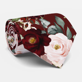 PixDezines H2 Dusty Rosa  Burgundy Flowers Ne Slips