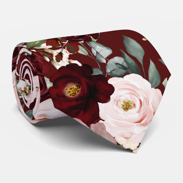 PixDezines H2 Dusty Rosa  Burgundy Flowers Ne Slips (Rullad)