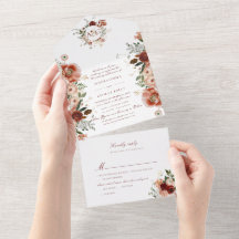 PixDezines H2  Höstblommor i akvarell Marsala