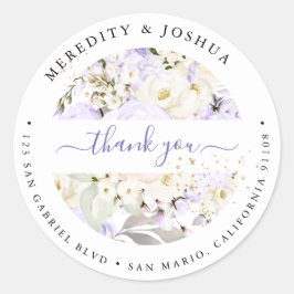 PixDezines H2 Lila Hydrangea Cream Ro Runt Klistermärke