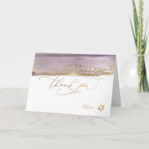 PixDezines H2 Lila Mauve Mitzvah ✡ Tack Kort