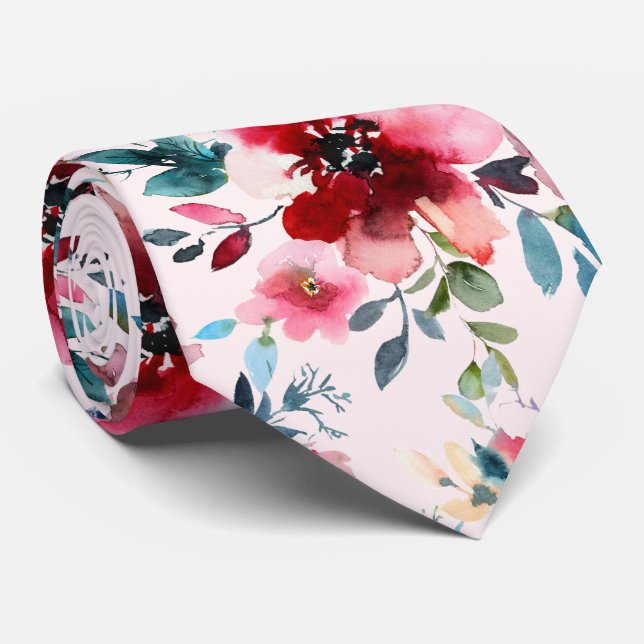 PixDezines H2 Mid Sommar Blommor Burgundy Skiffer Slips (Rullad)