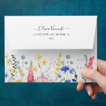 PixDezines H2 Ömtåliga Vilda Blommor Bröllopsdusch
