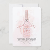 PixDezines H2 Rosa Champagne 90 Födelsedag