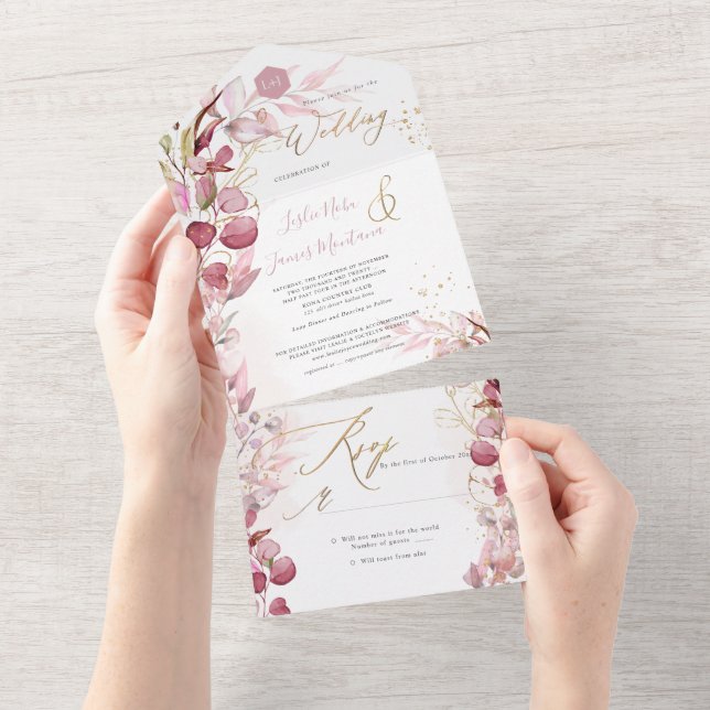 PixDezines H2 Rustic Dusty Ro Eucalyptus Guld (Tearaway)