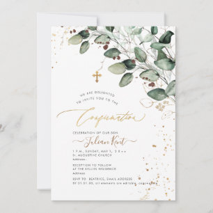 PixDezines H2 Rustic Gum Eucalyptus Dopbekräftelse Inbjudningar